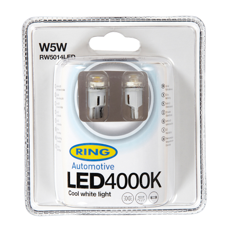 LED W5W 4000K Ring Cool White R501